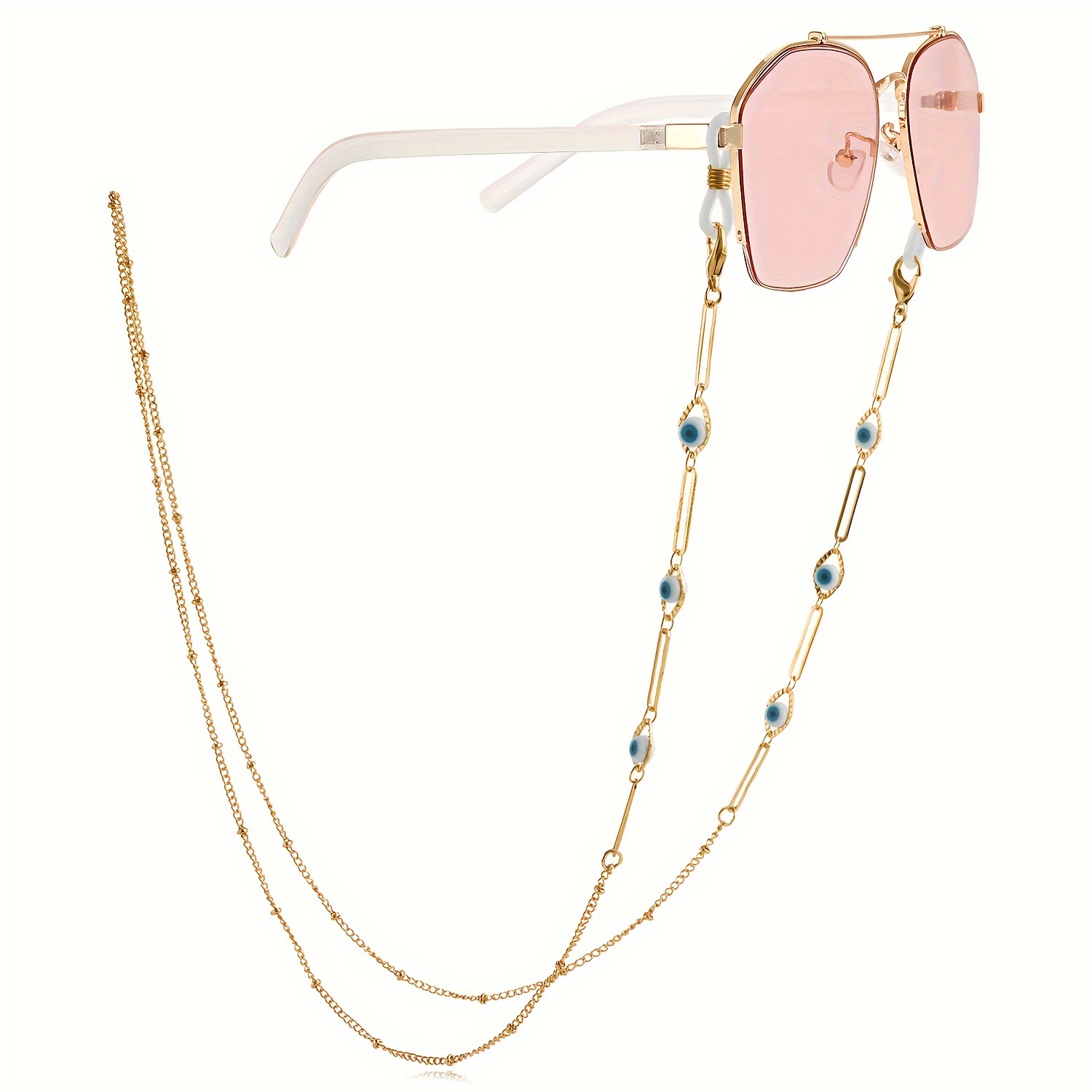 Evil eye sales glasses chain