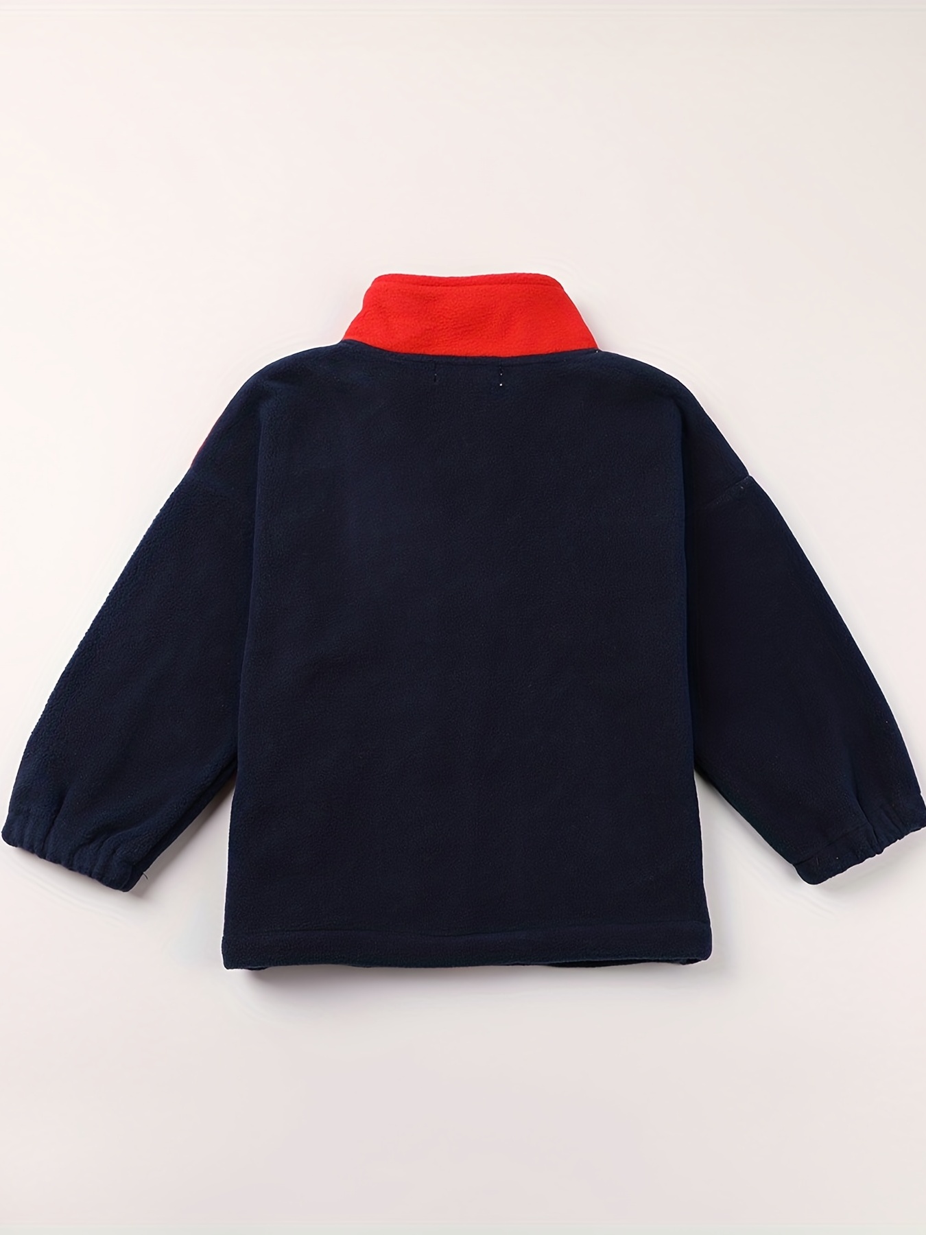 Youth Red/Navy 1/4 Zip Jacket