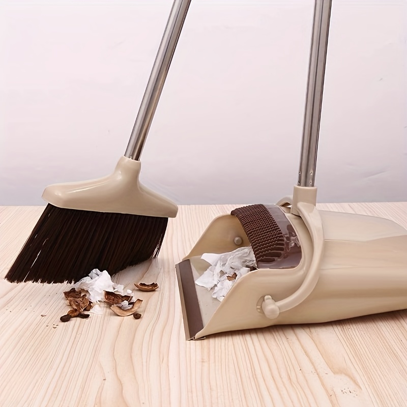 Broom and Dustpan Set Upright and Lightweight Dustpan and Brush