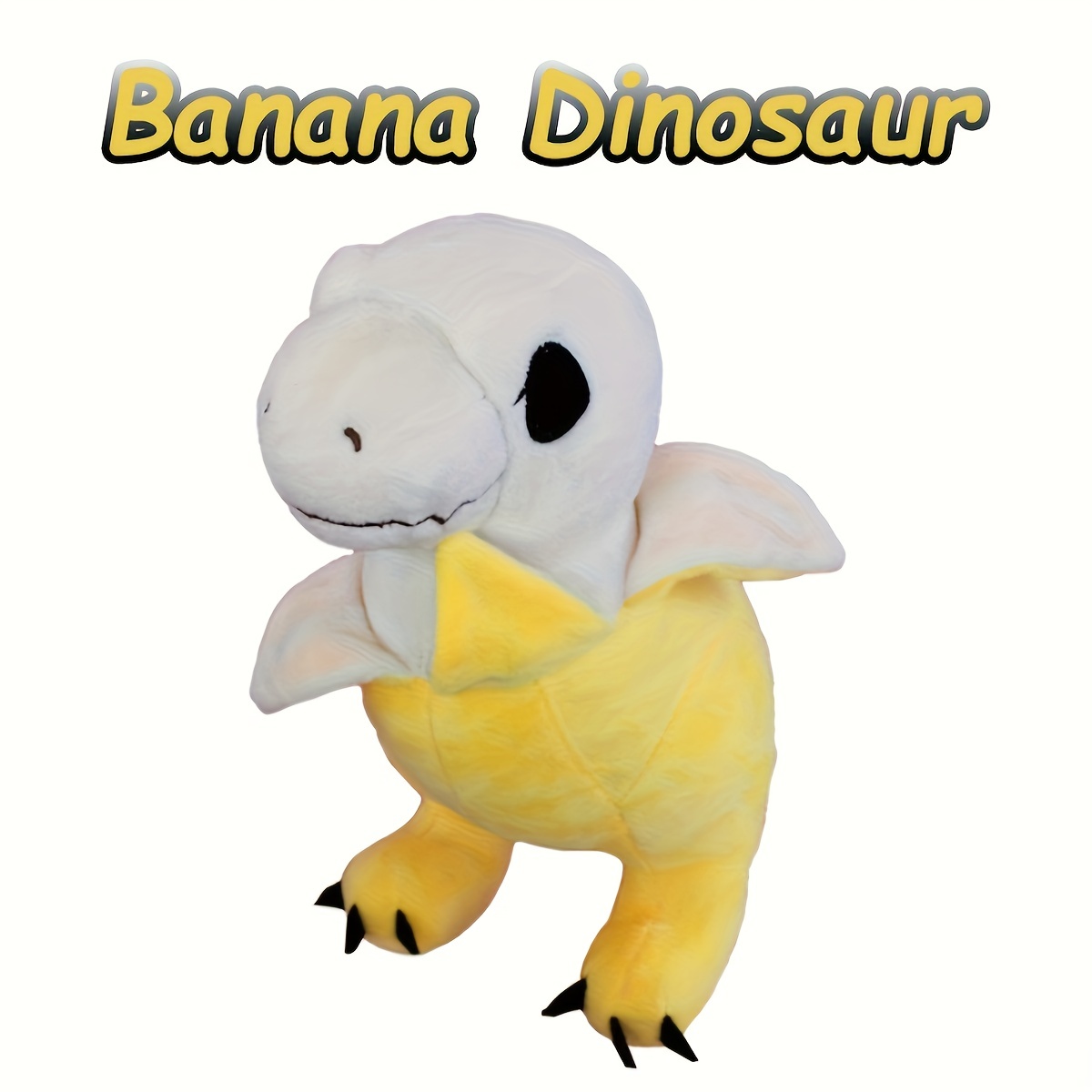 Dinosaur In Banana Plush Toy, Cute Cartoon Tyrannosaurus Anime