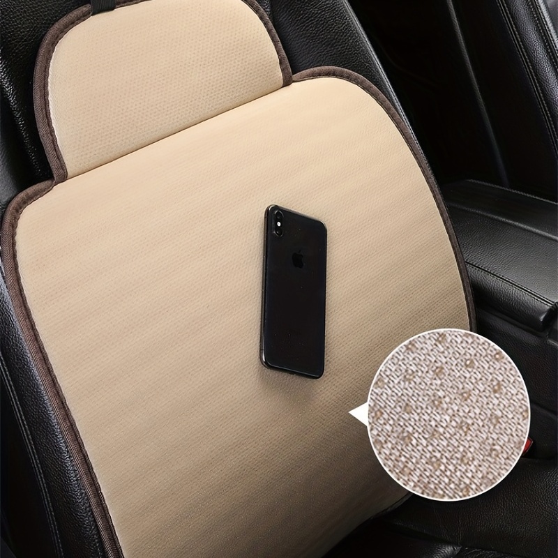 Universal Size Flax Linen Car Seat Cover Set