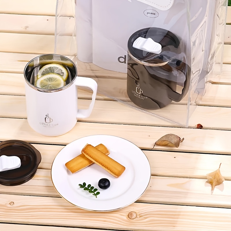 1 Taza Café Térmica Tapa Taza Viaje Coche Taza Agua Leche Té - Temu Chile