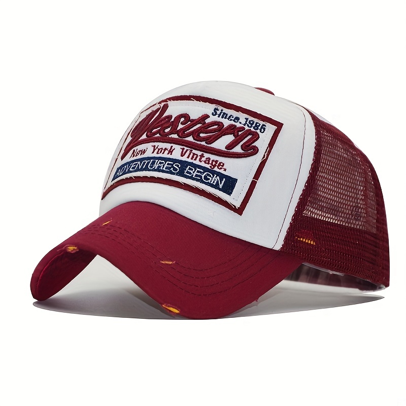 Embroidered Mens Trucker Style Baseball Cap With Curved Brim Latest Patch  Fashion Letters Hat Printing 227g From Nxink, $33.87