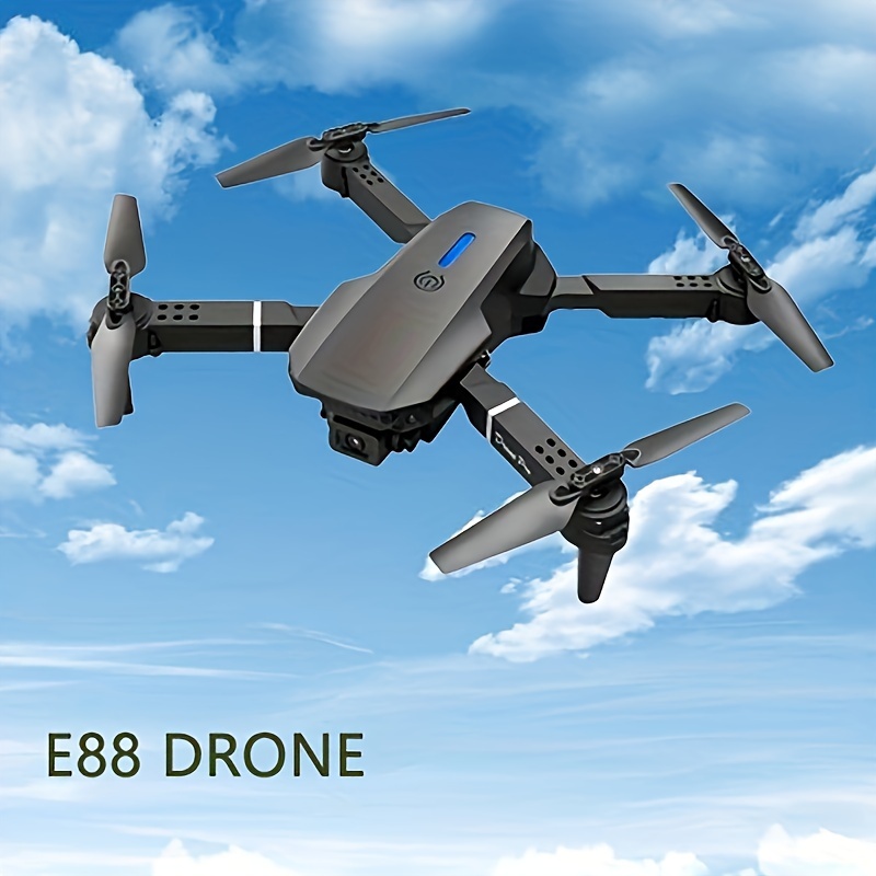 E88 Pro Drone med vidvinkel HD 4k dubbel kamera höjd håll Wifi Rc 100m  vikbar Quadcopter Drone Leksak