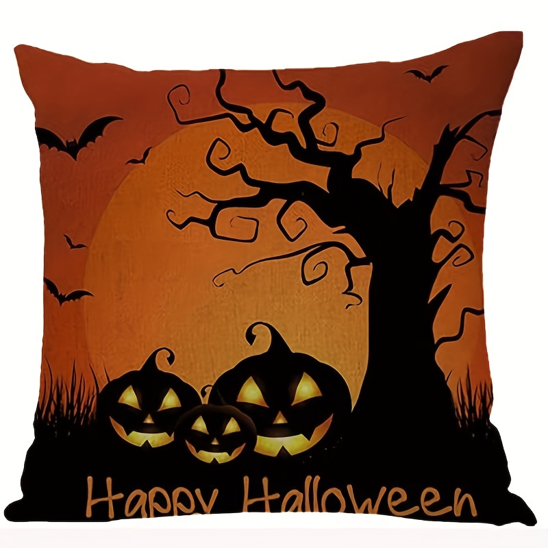 Fodera per cuscino nera cuscini di Halloween cuscini decorativi