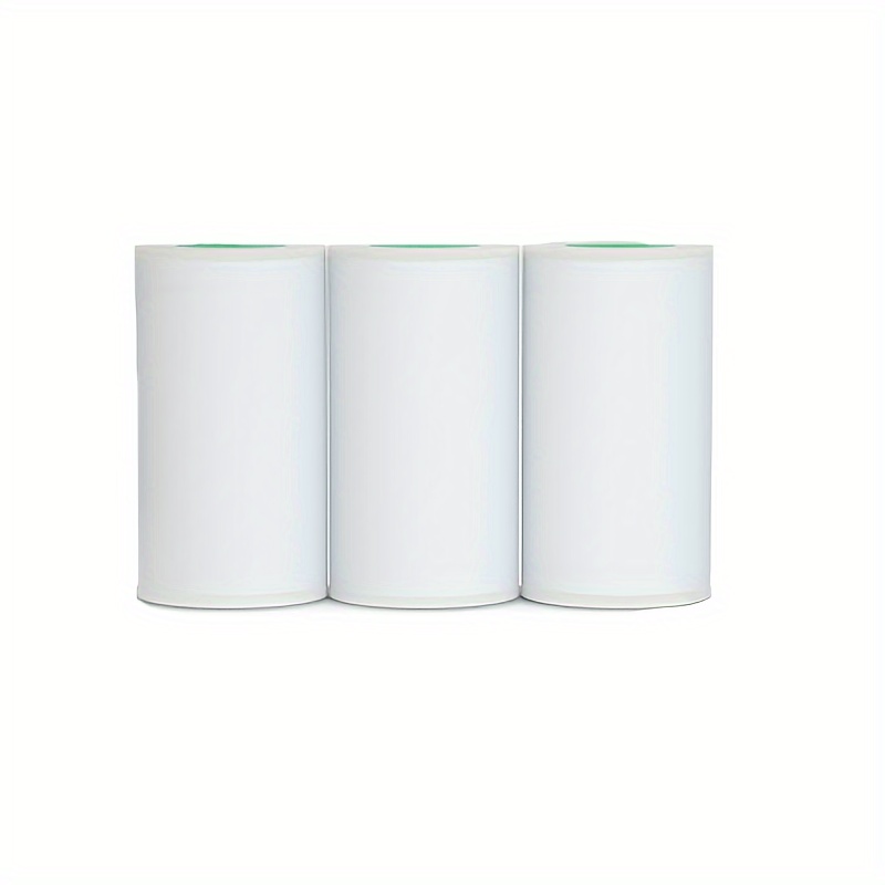 3 Rollos Papel Mini Impresora Térmica Rollo Colores Adhesivo - Temu