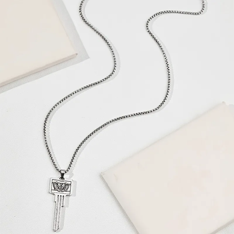 1pc Mens Key Pendant Necklace - Jewelry & Accessories - Temu