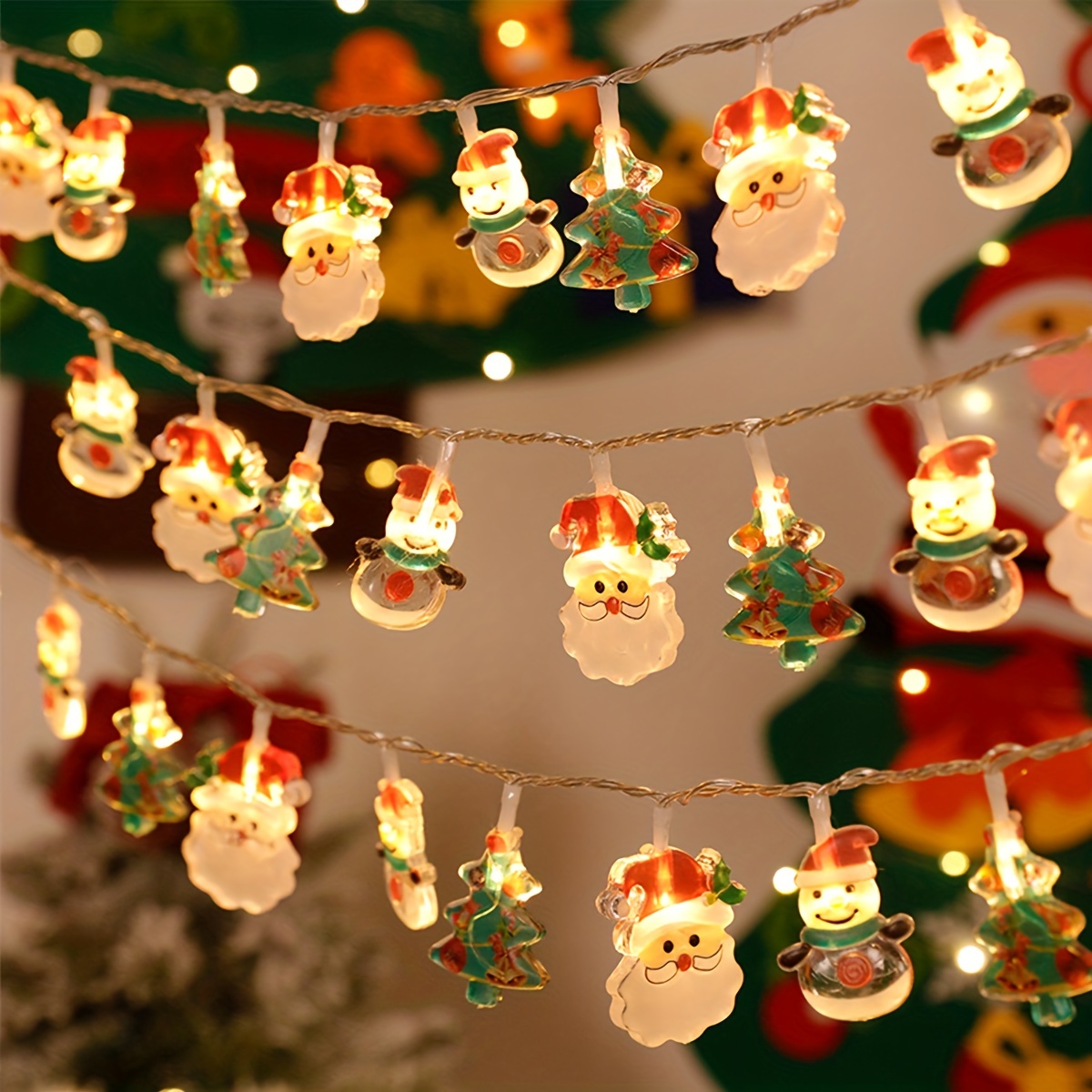 1pc, 6M 40LED Illuminez Votre Maison Pendant Les Fêtes De Noël Avec Des Guirlandes  Lumineuses LED En Forme De Flocons De Neige - Temu France