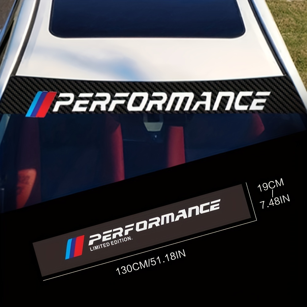 Decalcomania adesivo parabrezza auto M Performance adatto per BMW Autco