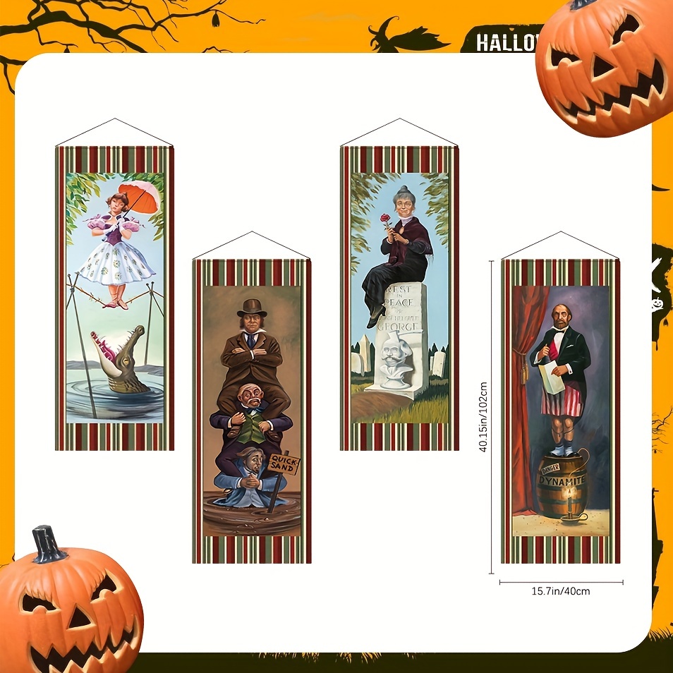 Haunted Mansion Stretching Portraits Outdoor Vinyl Halloween