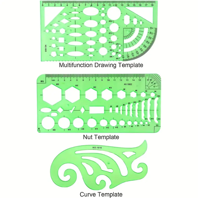 Circle Templates Geometric Drawings Templates Drafting Stencils