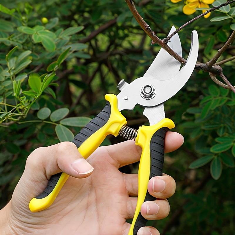 Garden Pruning Shears Stainless Steel Blades Handheld - Temu
