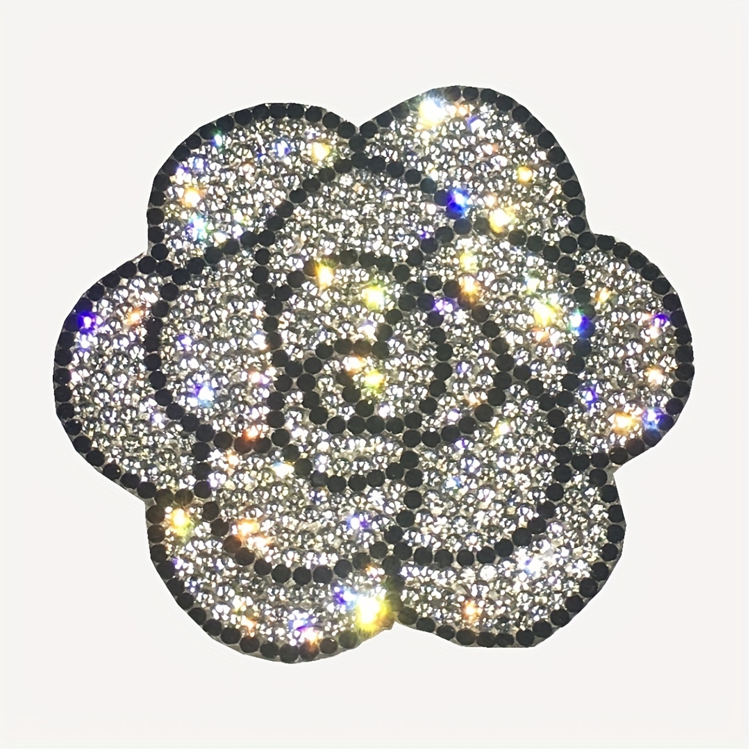 Shiny Crystal Rhinestone Sticker Diy Full Sheet Self - Temu