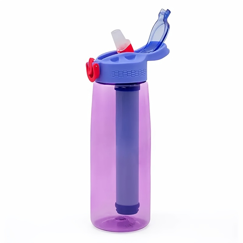 Sports Water Bottle With Filter: Portable, Travel-friendly Purifier For  Outdoor Adventures! - Temu