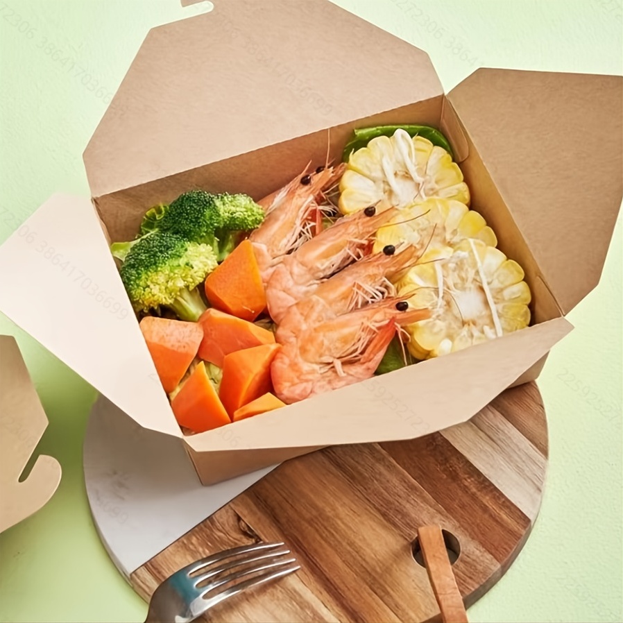 Takeaway Food Containers Lunch Box Disposable Paper Slalad Bowl - China  Kraft Food Container Kraft Paper Bowl, Kraft Paper Container Take Away Food  Container