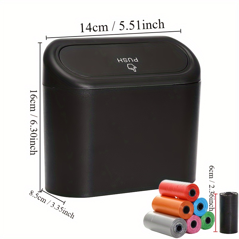 Car Trash Car Door Mounted Trash Bin Multifunctional Trash - Temu