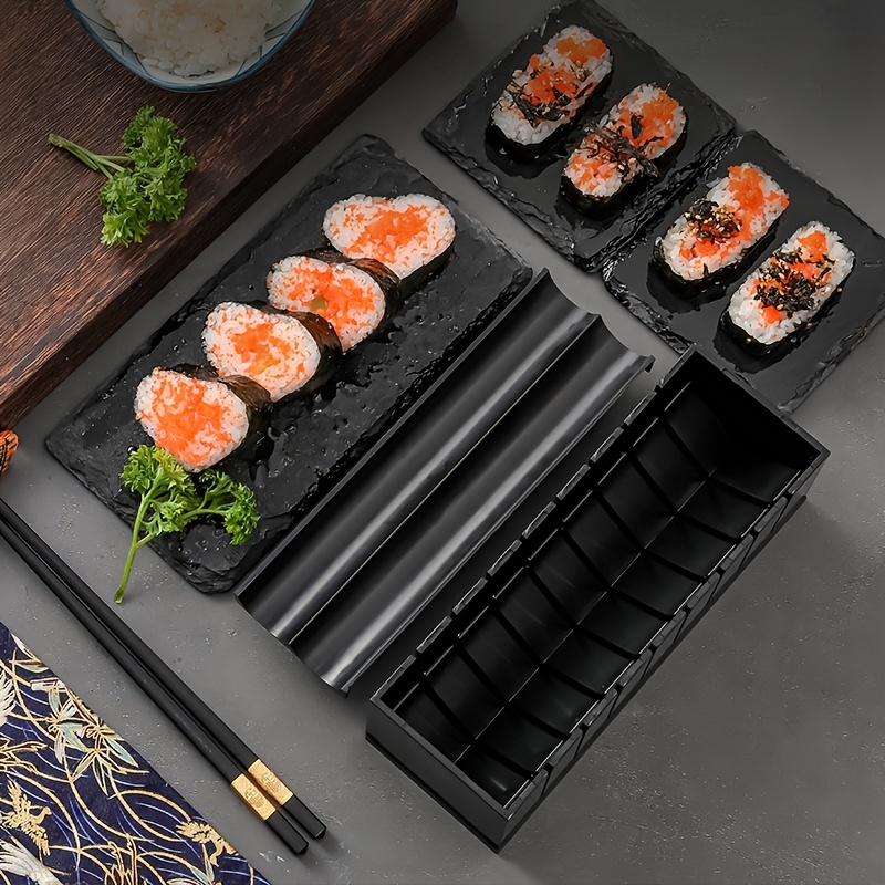 TantivyBo 16 In 1 Sushi Making Kit Deluxe Edition, Sushi Maker Set with  Complete 8 Shapes Sushi Rice Mold & Temaki Roller, Easy Home DIY Sushi Tool