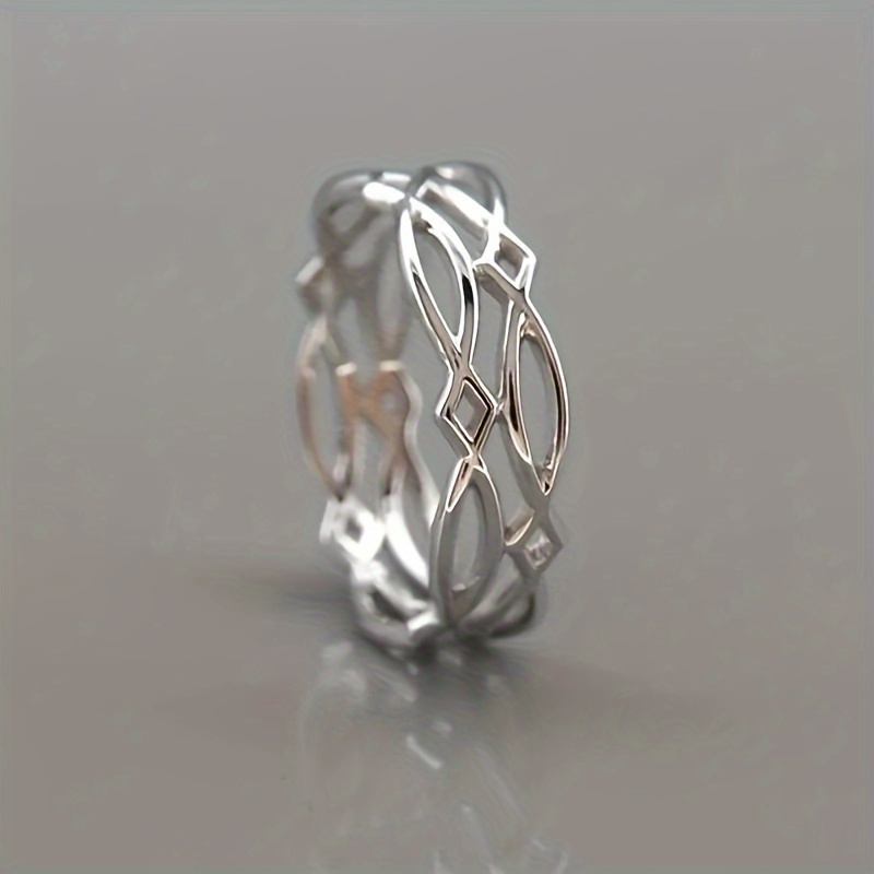 Vintage Band Ring Trendy Suitable For Men And Women Match Daily Outfits Party Accessory An Appropriate Size