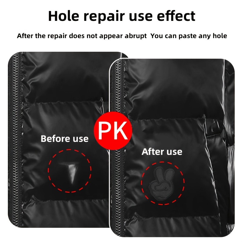 Puffer down Jacket Repair Patch Kit 40Pcs Nylon Fabric Repair