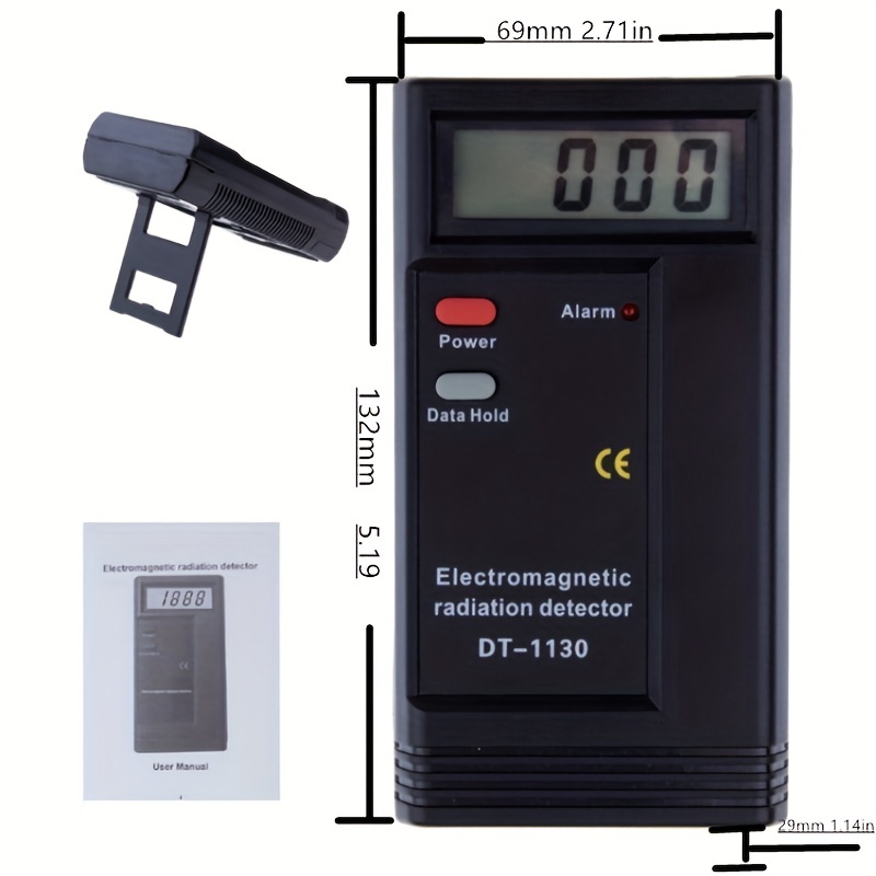 Detector de fugas de microondas LCD digital con retroiluminación 2450 MHz  Probador de fugas de horno de microondas portátil de alta precisión  Advertencia de alarma No necesita recalibración amarillo