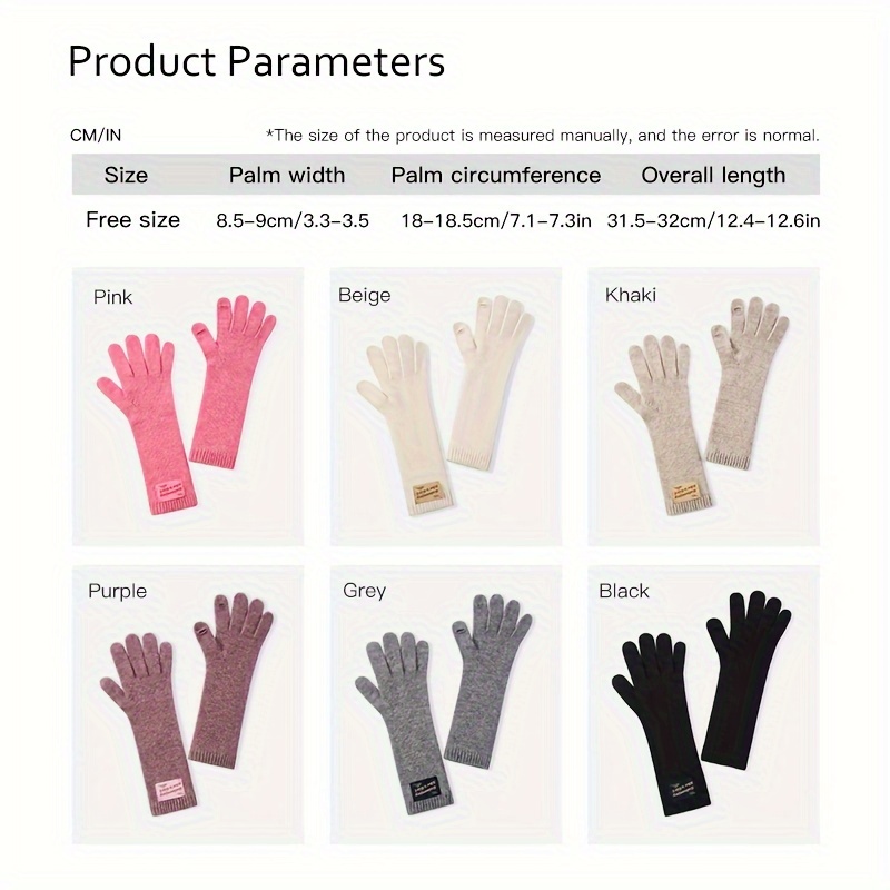 Winter Knitted Gloves for Men and Women, Warm Windproof Touch Screen Gloves
