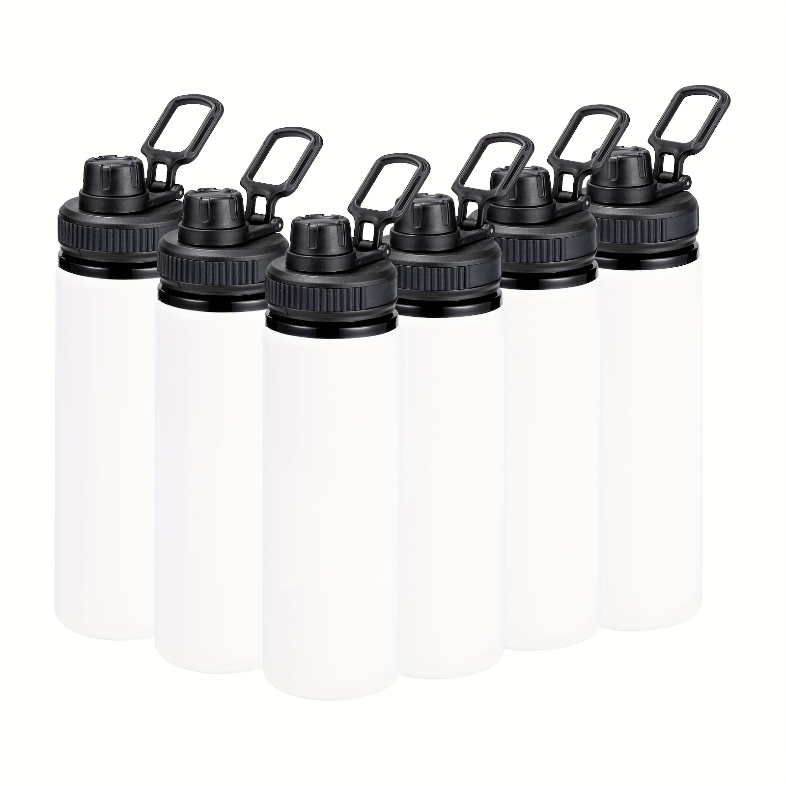 750mL Water Bottles with Carabiner Portable Aluminum Water Bottle