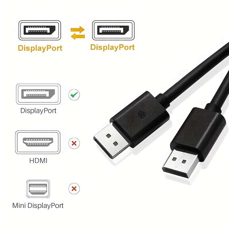 Cable Displayport 1.4 a Hdmi 2.0 M/M 1 Metro Adaptador