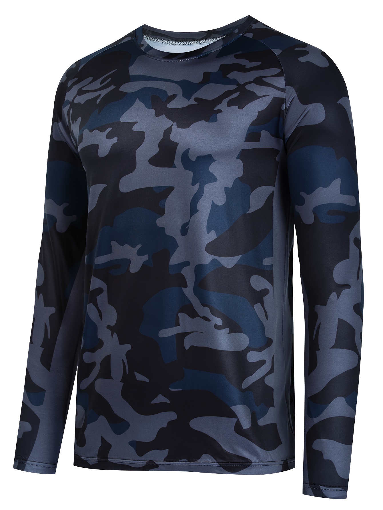 Camouflage Pattern Men's Long Sleeve Outdoor Rash Guard - Temu Canada