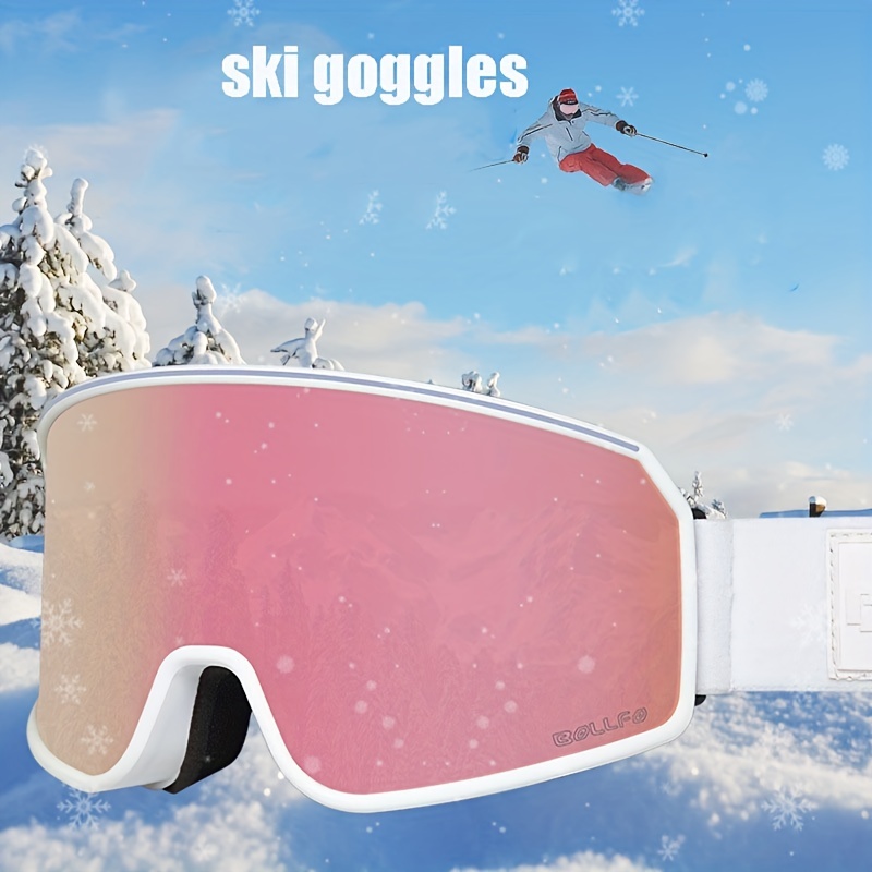 Goggles Ski Double Layers Anti-fog Big Ski Glasses Skiing Mask Snowboard  Men Women Snowboard Goggles Snow Glasses Ski Gear - Temu