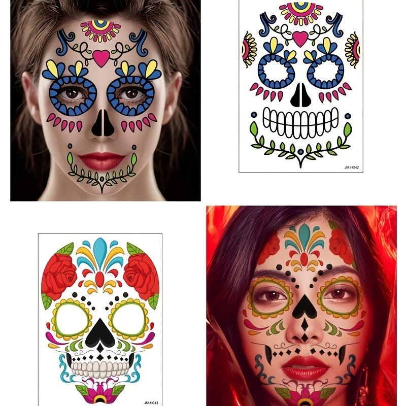 Pegatinas Cara Festival Brillantes para la Cara Pegatinas Catrina