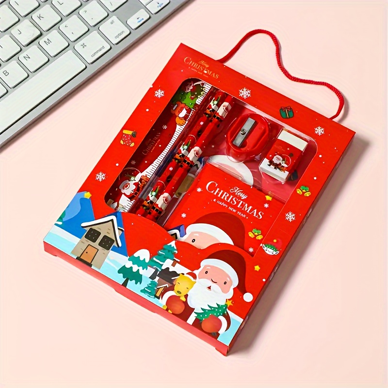 Christmas Gift Student Stationery Set Cartoon Stationery - Temu