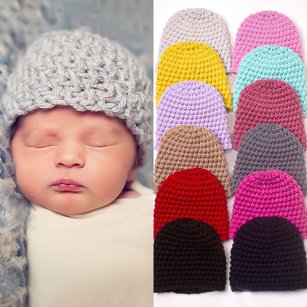 Knotted Hats for Baby Girl Beanie Bow Headband Infant Turban Newborn Head  Accessories Winter Hat Warm