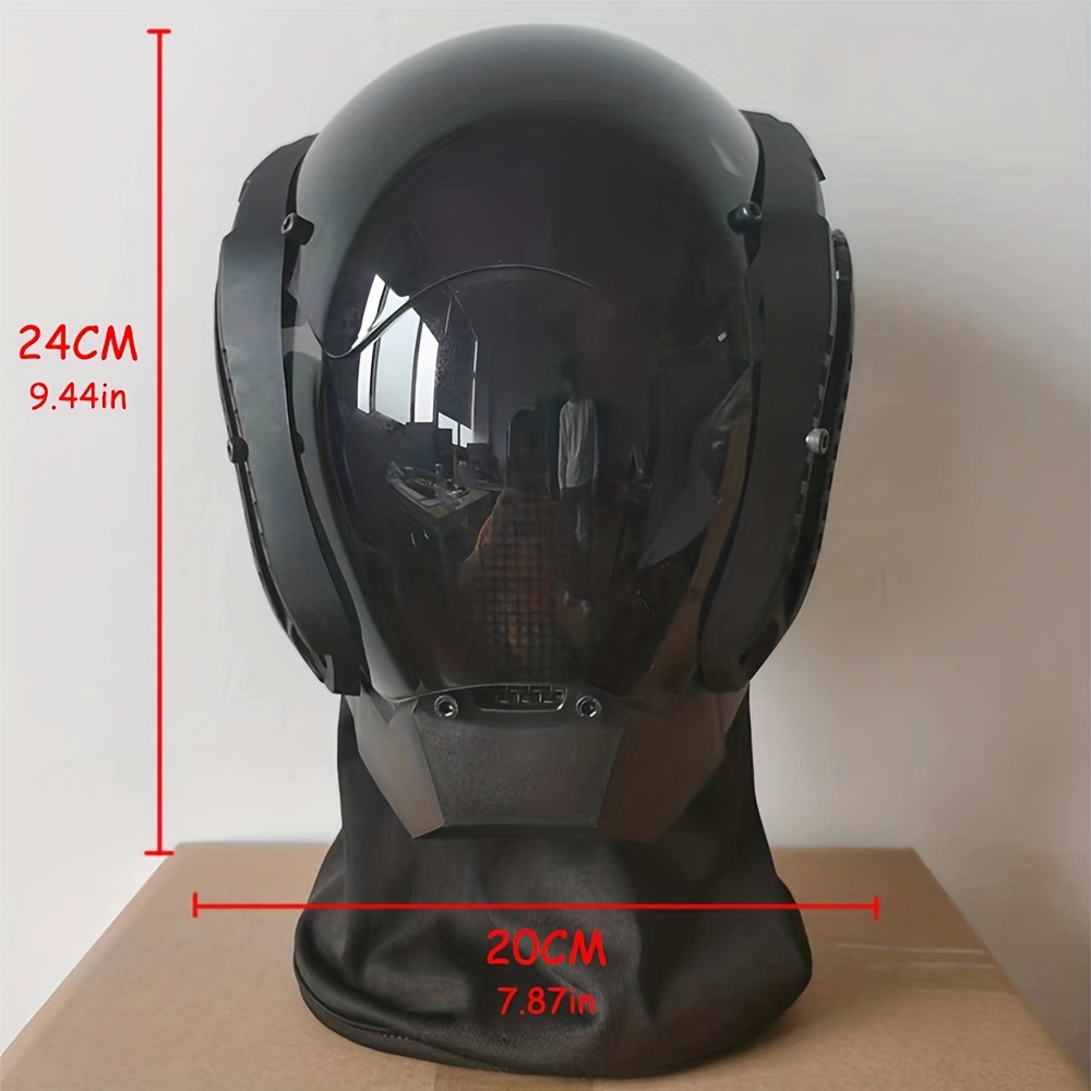 Cyberpunk e maschera di intrattenimento in stile meccanico (può essere  utilizzato in combinazione con maschere mediche)