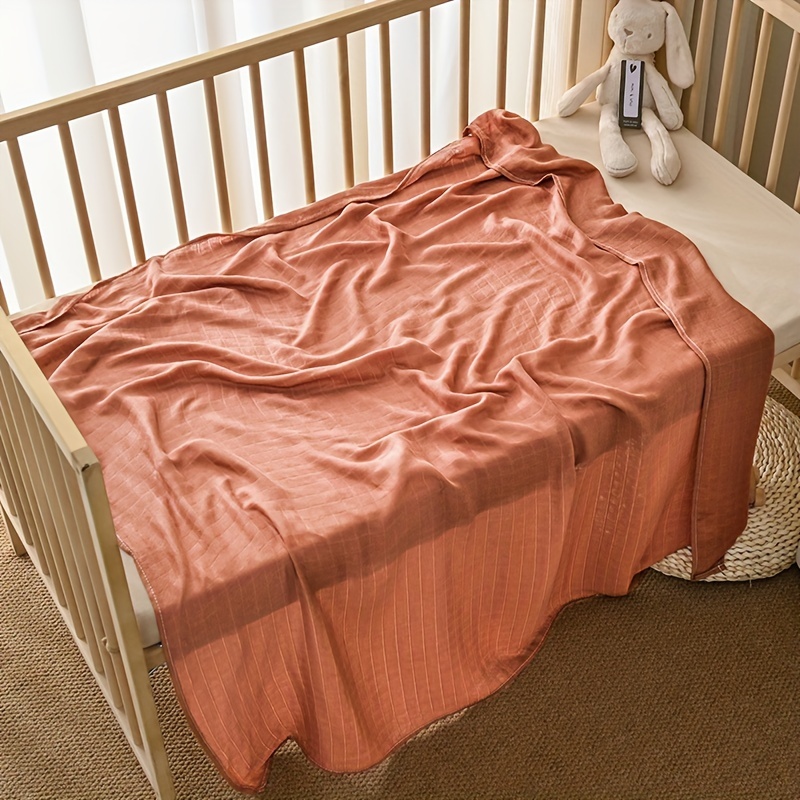 Soft Bamboo Fiber Baby Wrapping Blanket for Comfort