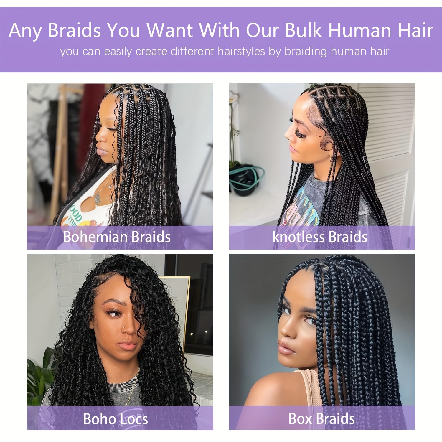 Wet and wavy braids  Micro braids styles, Human braiding hair, Box braids  hairstyles