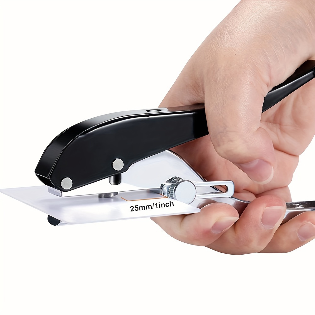 1pc manual edge band puncher plier 8 10mm hole masking plier plastic sheet paper pvc card punching tool Product details 3