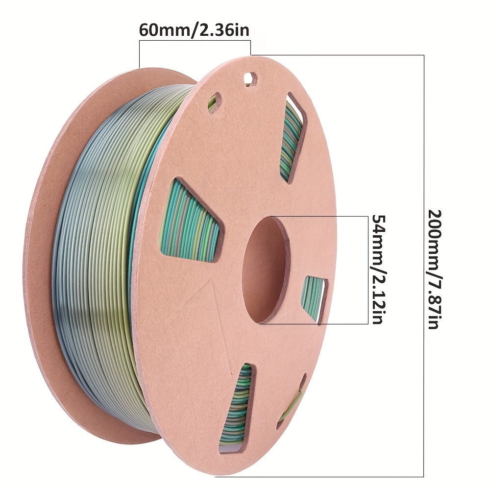 Pla Silk Rainbow Colors 3d Printer Filament Quick Gradient - Temu