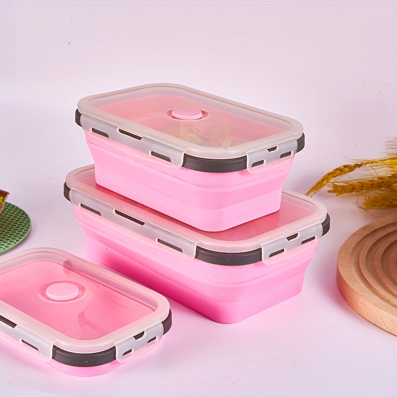 Silicone Leak-proof Bento Box, Microwave Safe Round Lunch Box, Lunch  Container - Temu