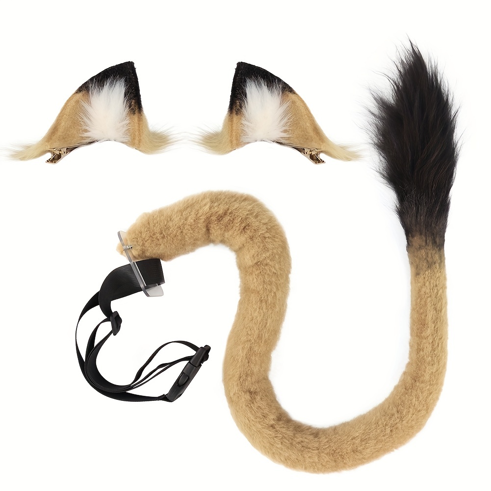 Plush Beast Tail Cosplay Accessories Performance Props Fox - Temu