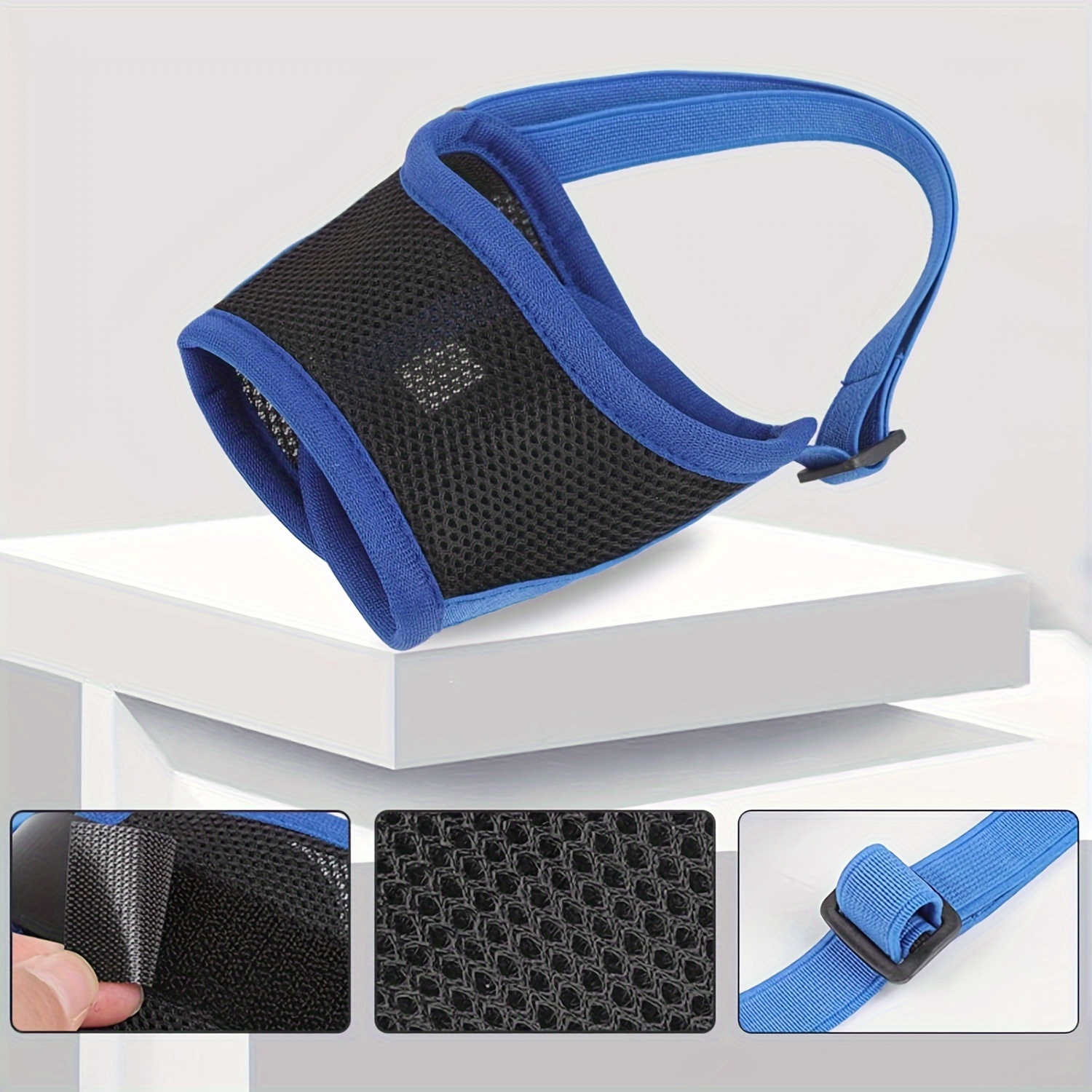 Dog Muzzle, Mesh Dog Mouth Guard, Adjustable Dog Muzzle For Medium And Large Dogs Temu