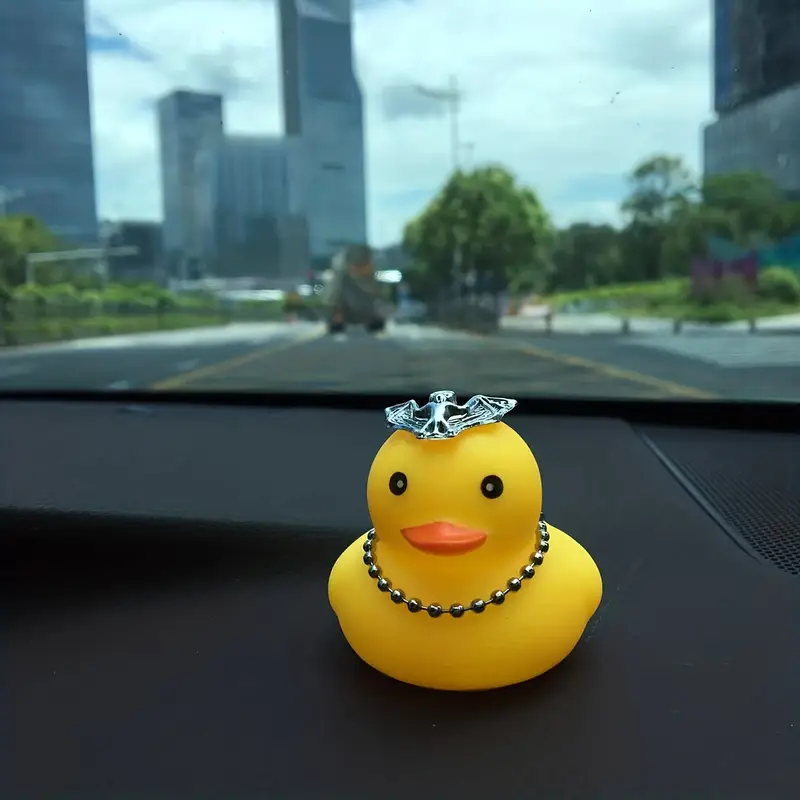 Adorable Rubber Ducks Car Ornaments Duck Duck Car Dashboard - Temu