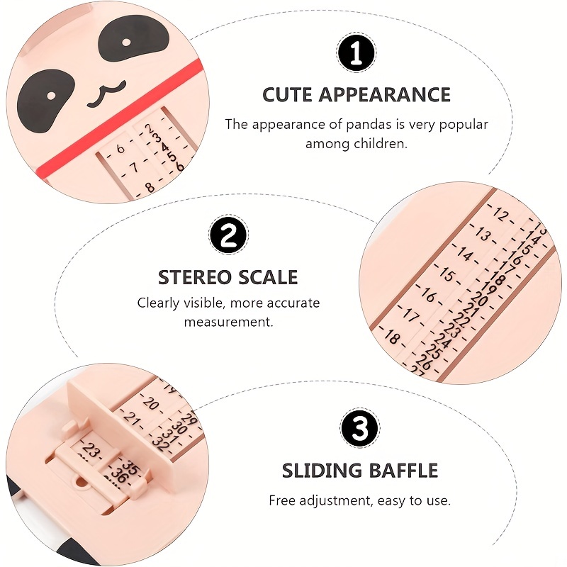 Baby Panda Shoe Feet Measuring Ruler