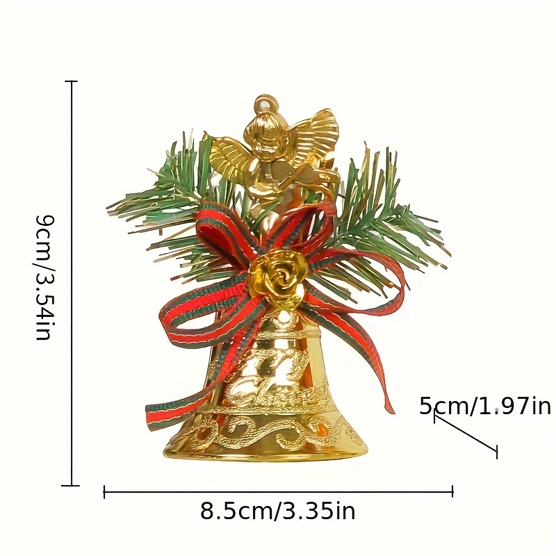 Partyhut Christmas Bells - Small Golden Bells Bells Ornamental