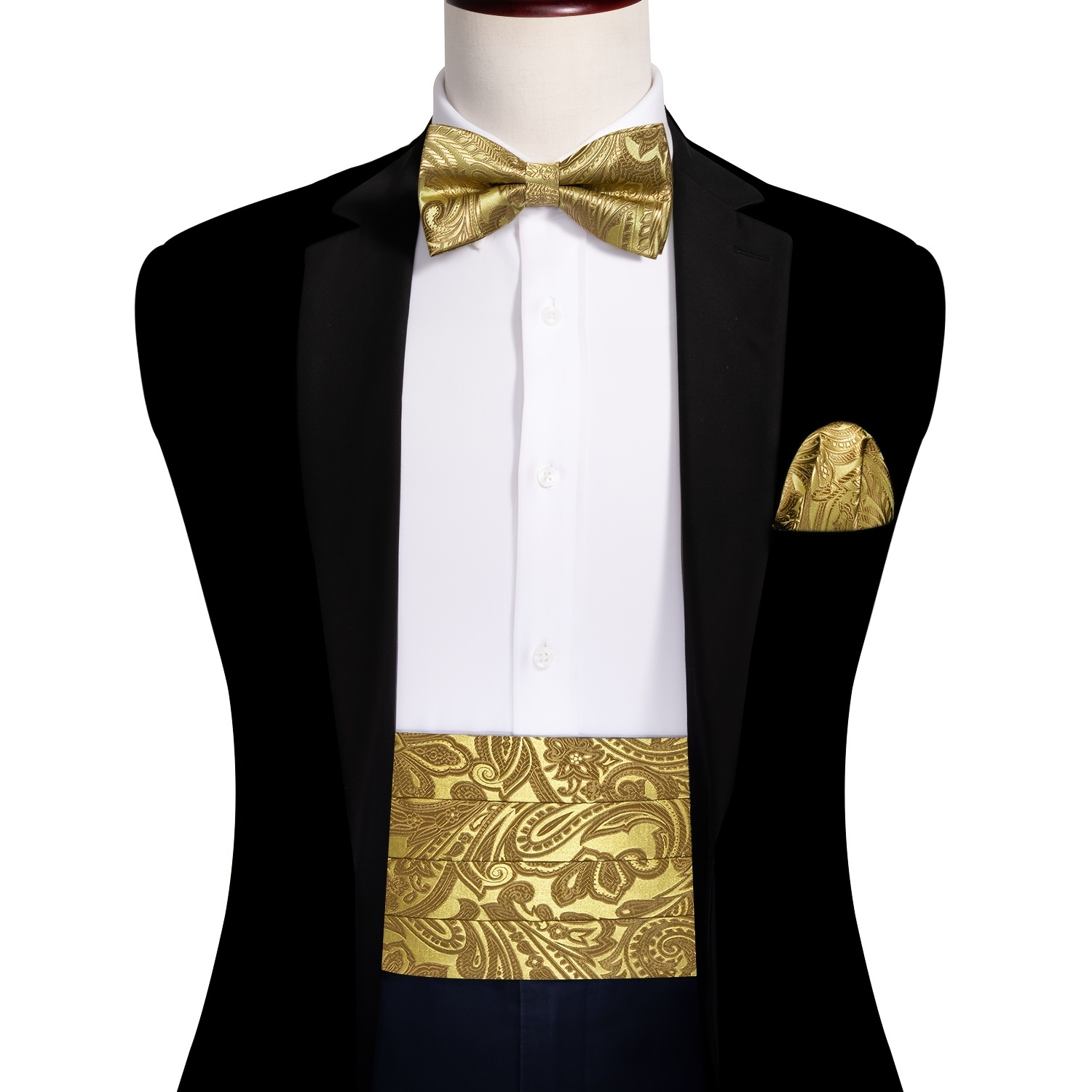 Black Floral Silk Vest Waistcoat Men Suit Vest Silver Butterfly  Handkerchief Cufflinks BowTie Vest Barry.Wang Business Design - AliExpress