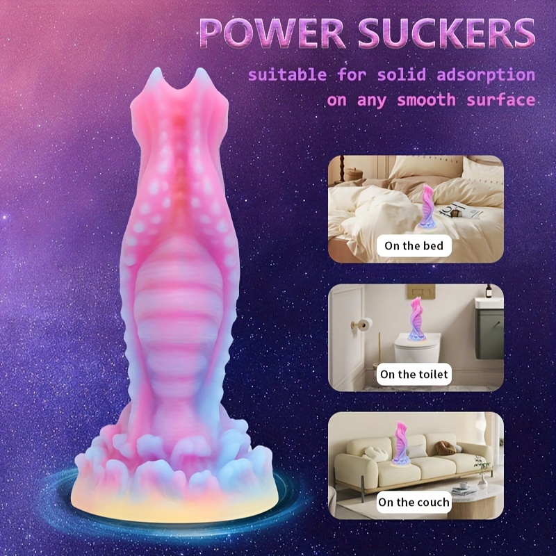 Silicone Luminous Monster Dildo Realistic Wide Dildo Strong Temu