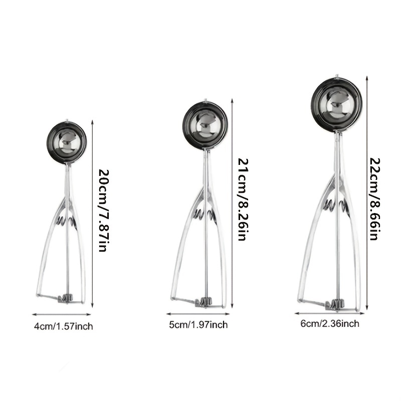 Stainless Steel Ice Cream Ball Scoop Fruit Scoop, Outdoor Kitchen Appliances  - Temu