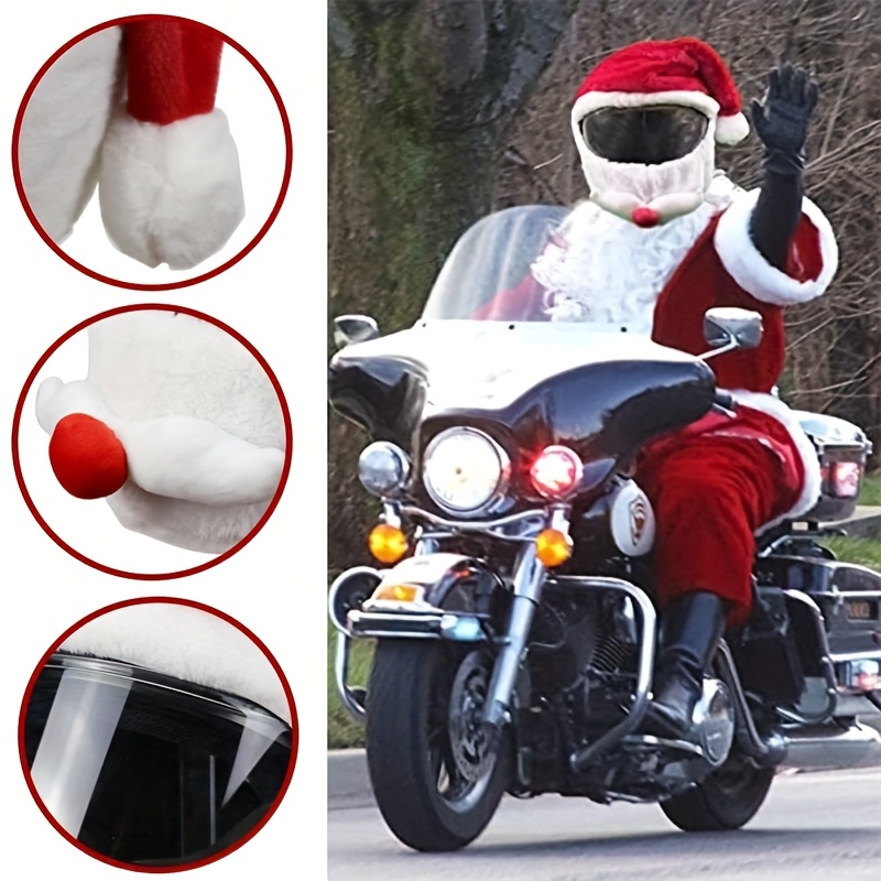  Cubre Casco Moto, Fundas para Moto Peluche Gracioso, Funda  Protectora para Casco Motocicleta Cara Completa, Cubierta Casco Motocicleta  para Hombres Y Mujeres (Casco No Incluido)