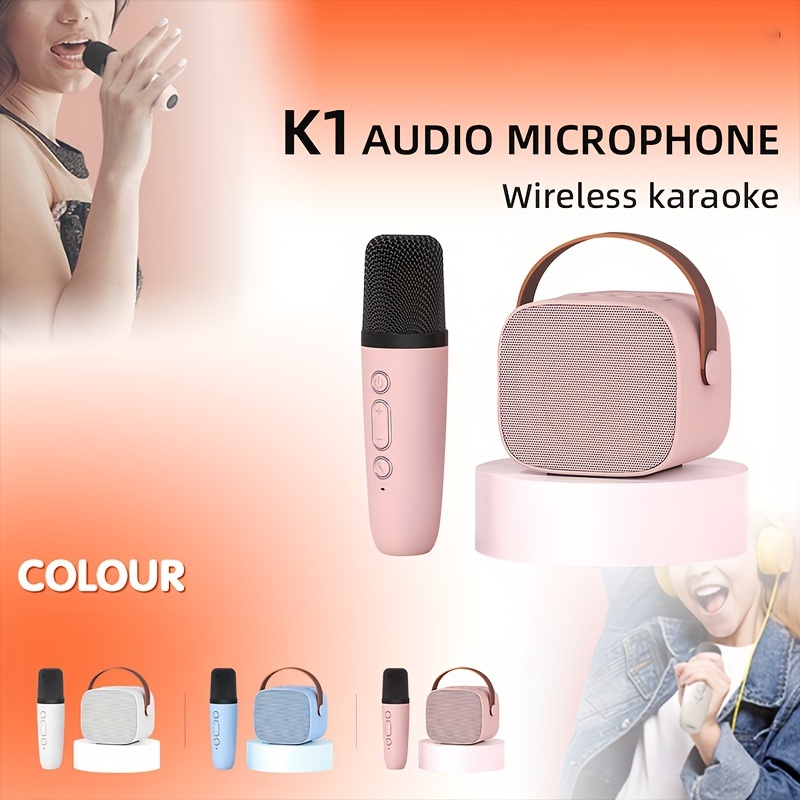 K1 Mini Machine De Karaoké Avec 1 Microphone Sans Fil Haut - Temu