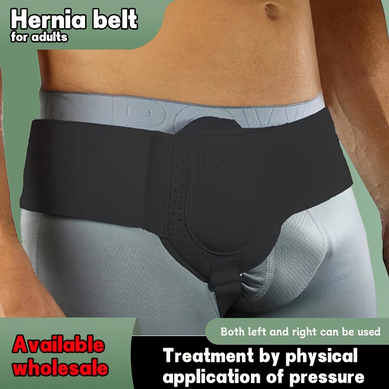 Cinturón de hernia para hombres Hernia inguinal – Cinturón de refuerzo para  la ingle para mujeres o hombres Abdominal 2 almohadillas de compresión
