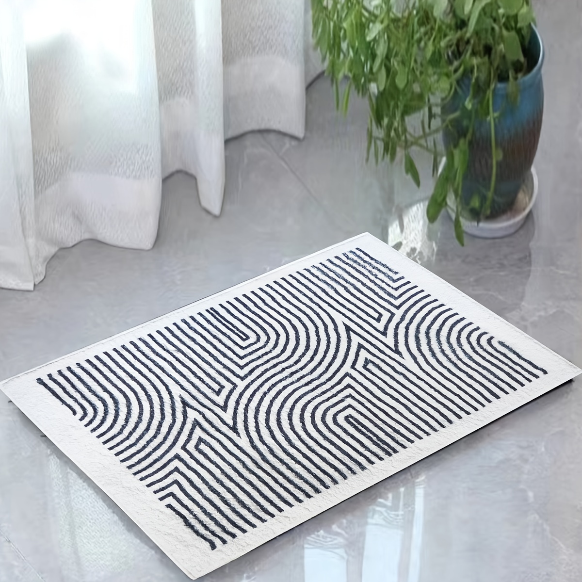 Large Doormat - Modern Black